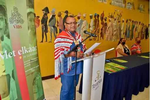 Theo Jubitana, president of the Association of Indigenous Village Leaders in Suriname (VIDS) 2020. Photo: VIDS.